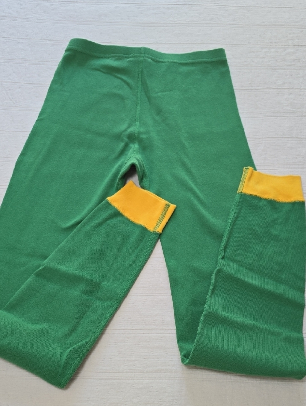 Kids Green Elf Pajama Set with Yellow Accents - Picture 13 of 16